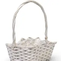 Набор корзин 3 шт, 39х20х14, 26х17х13, 21х13х11  лоза белый