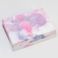 Коробка подарочная &laquo;Бант&raquo;, сиреневая, 21 х 15 х 5 см