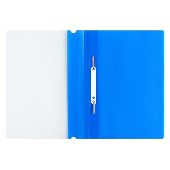 Набор папок-скоросшивателей А4, 5 штук, Calligrata, 180 мкм, с прозрачным верхом, синий