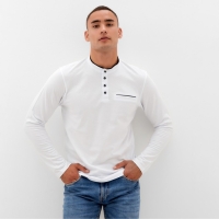 Джемпер мужской (пике) MINAKU цвет белый, р-р 52