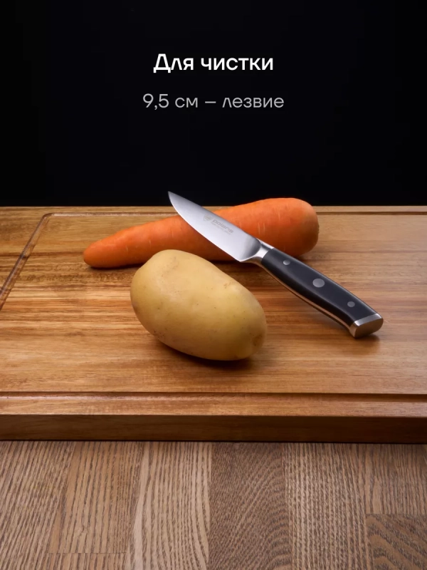 Набор кухонных ножей с подставкой и точилкой Сook Master 5SS