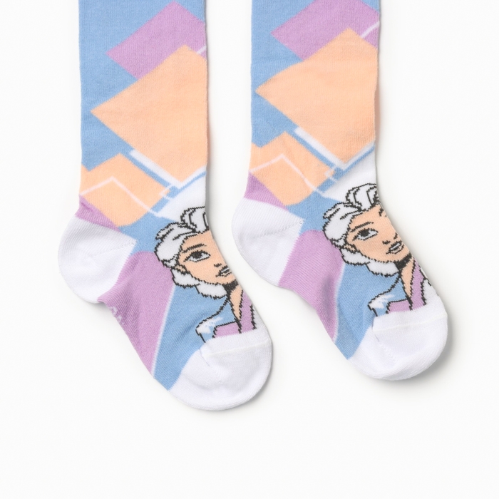 Колготки детские &laquo;Эльза&raquo;, Холодное сердце, рост 116-122 см, цвет голубой