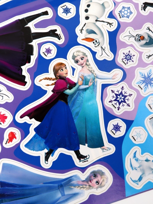 Книга с наклейками "Найди отличия" для набора 10362084, А5, 16 стр., Холодное сердце