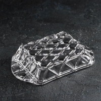 Маслёнка стеклянная Доляна &laquo;Венеция&raquo;, 17,5&times;10,5&times;6,5 см