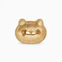 Брошь &laquo;Котёнок&raquo; мордочка, МИКС в золоте (неделимая фасовка 12 шт. цена за шт.)