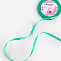 Лента атласная, 6 мм, 23&plusmn;1 м, бирюзовая №54