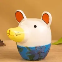 Деревянная кукла кокеши "Мышка" 7х8,5х8 см