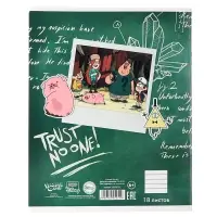 Тетрадь в линейку 18 листов, 5 видов МИКС, обложка мелованный картон, &laquo;Гравити Фолз&raquo;