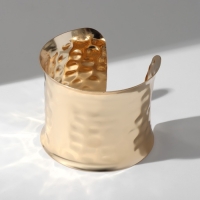 Браслет металл &laquo;Манжета&raquo; загнутый, цвет золото