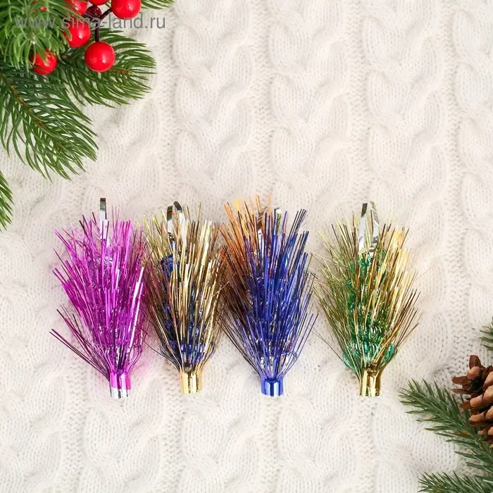 Ёлочное украшение из фольги &laquo;Слана. Ёжик&raquo; 7см, МИКС