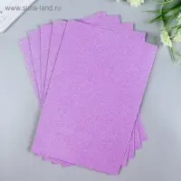 Фоамиран глиттерный Magic 4 Hobby 2 мм  цв. лавандовый, 20х30 см