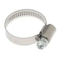 Хомут червячный ZEIN engr, диаметр 20-32 мм, ширина 9 мм, нержавеющая сталь