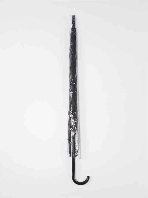 Зонт - трость полуавтоматический &laquo;Однотонный&raquo;, 8 спиц, R = 46/55 см, D = 110 см, цвет чёрный