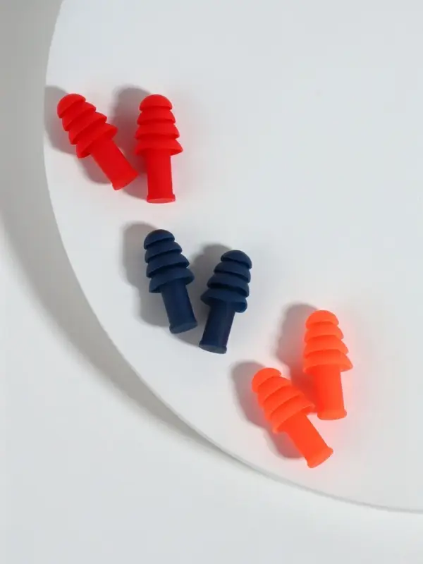 Беруши, 3&times;1.3 см, в футляре, фасовка 10 шт., силиконовые, МИКС