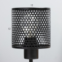 Настольная лампа "Вайна" Е27 40Вт черный 13х12х14см RISALUX Настольная лампа "Вайна" Е27 40Вт черный 13х12х14см RISALUX