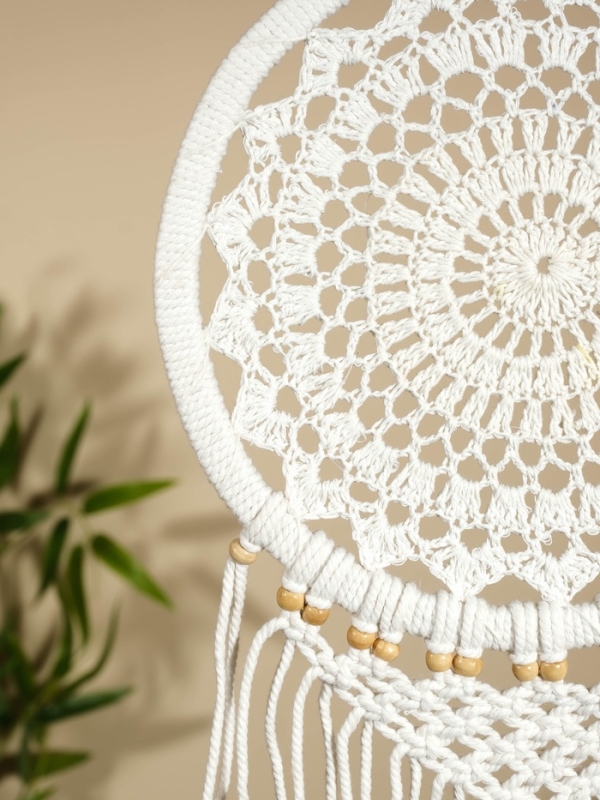 Ловец снов "Белый цветок" 22х75 см.