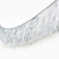 Гирлянда "Бахрома" 2 м серебреная