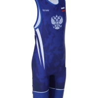 Трико борцовское FIGHT EMPIRE, WT500B, синее, размер 120 Трико борцовское FIGHT EMPIRE, WT500B, синее, размер 120