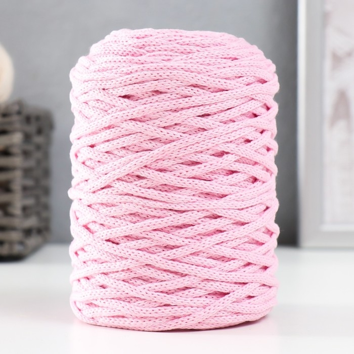 Шнур для вязания без сердечника 70% хлопок, 30% полиэстер ширина 3мм 100м/160&plusmn;10гр (130)