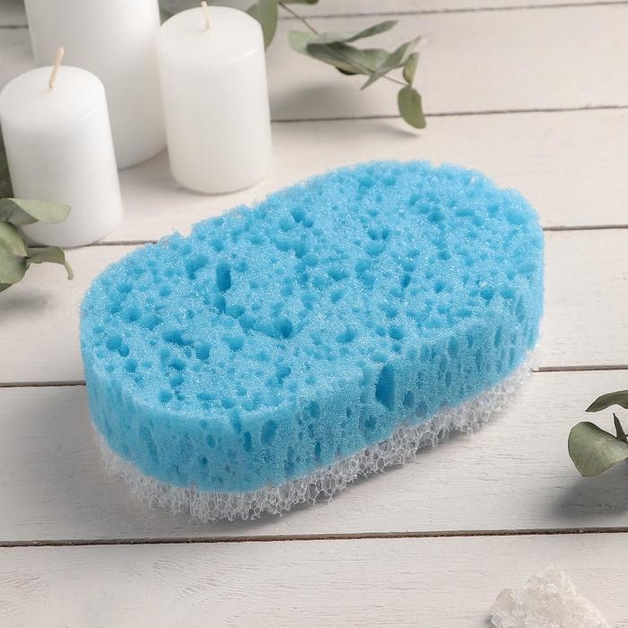 Губка для тела массажная &laquo;Удовольствие&raquo;, 10,5&times;6&times;16,5 см, МИКС