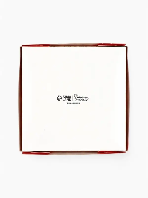 Коробка под 4 конфеты со скретч-слоем &laquo;Я тебя люблю&raquo;, 10.5 х 10.5 х 3.5 см