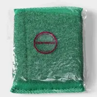 Губка для посуды Доляна, со стальной стружкой, 12&times;9&times;1.5 см, МИКС