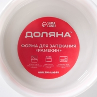 Рамекин из жаропрочной керамики Доляна &laquo;Каспар&raquo;, 200 мл, d=9 см, цвет белый