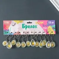 Брелок пластик "Черепашка в капле" 3,3х2,4х0,8 см