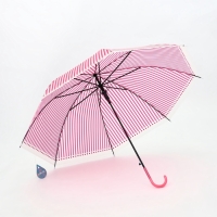 Зонт полуавтоматический &laquo;Полосы&raquo;, 8 спиц, R = 46/53 см, D = 106 см, цвет МИКС