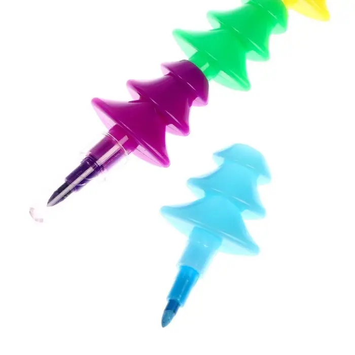 Карандаш восковой &laquo;Елочка&raquo; 5 цветов