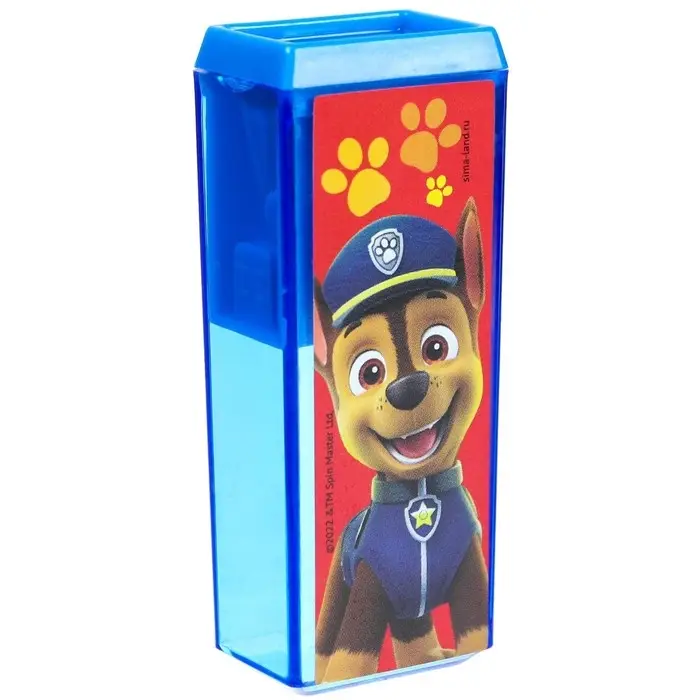 Точилка пластиковая прямоугольная, &laquo;Щенячий патруль&raquo;
