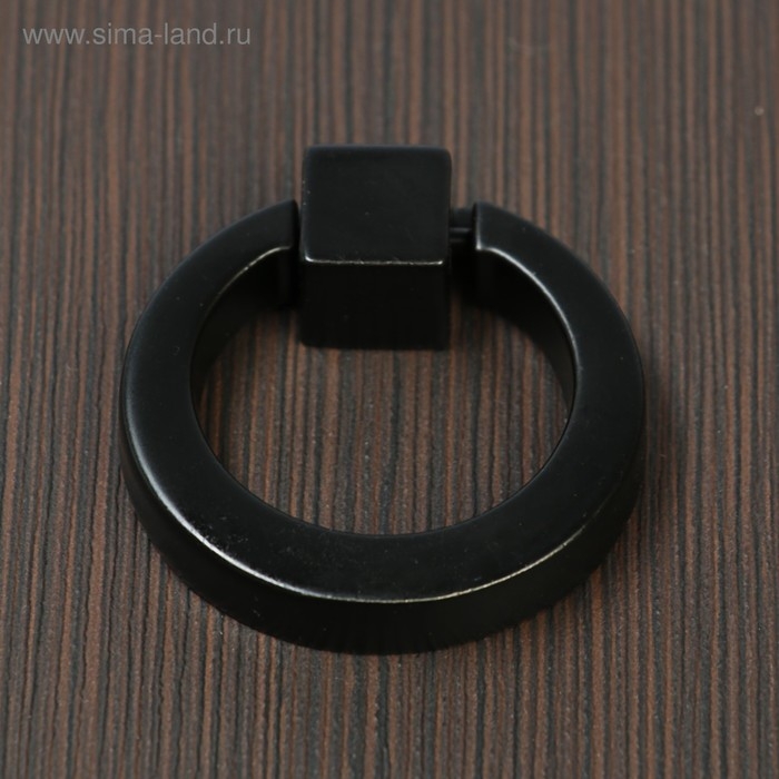 Ручка кнопка ТУНДРА РК045BL, черная, 8 шт TMP