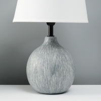 Лампа настольная "Тезис" 1х40Вт Е14  серый   20х20х32см