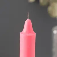 Ароматическая свеча парафиновая хозяйственная, 2.4&times;21 см, 80 г, малина