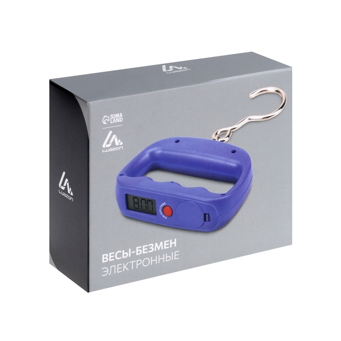 Весы багажные Luazon LVU-06, до 50 кг, чёрные, лента