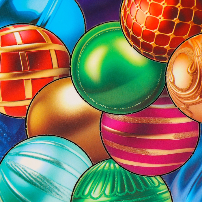 Новогодняя деревянная головоломка для детей &laquo;Новый год! Ёлочные шарики&raquo;, 21 х 15 см