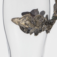 Пивной бокал 500 мл "Щука", подарочный, бронза