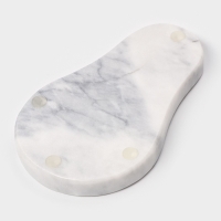 Подставка под ложку из мрамора "Marble", цвет белый