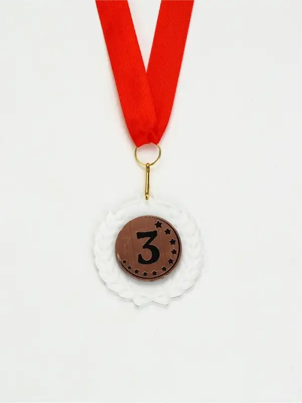 Медаль призовая &laquo;3 место&raquo;, на ленте