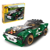 Конструктор блочный &laquo;Спорткар&raquo;,195 деталей, 10 вариантов сборки