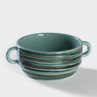 Бульонница фарфоровая Tramontano, 300 мл, 11,5&times;5,5 см, цвет зелёный
