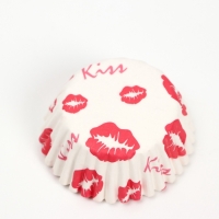 Форма для выпечки "Поцелуи" белая, 3,5 х 2 см набор 300 шт 7011031