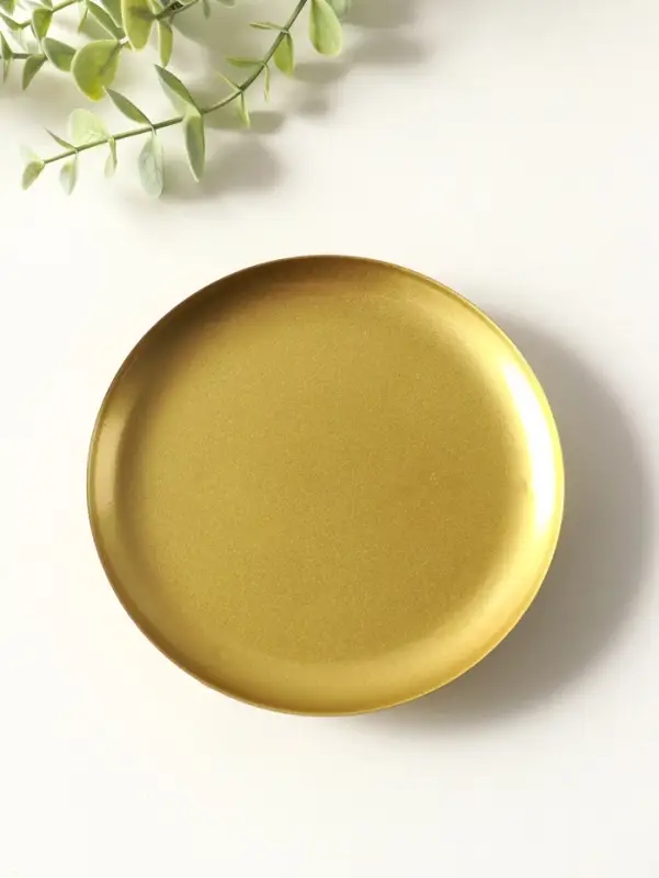 Подсвечник "Чашка на шариках" 14 см, золото