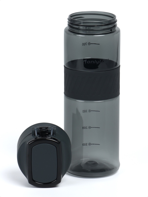 Бутылка для воды Onlytop, 850 мл, цвет черный