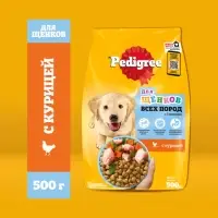 Сухой корм Pedigree для щенков всех пород, курица, 500 г