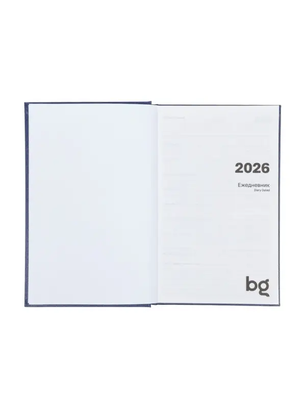Ежедневник датир 2026г А5 168л б/вин Синий