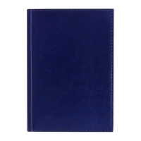 Ежедневник недатированный А5, 160 листов "Небраска", обложка искусственная кожа, перфорация углов, синий