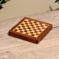 Шахматы магнитные 20,5х20,5х3,5 см, дерево шишам Шахматы магнитные 20,5х20,5х3,5 см, дерево шишам