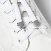 Шнурки с плоск сечением 8мм 100&plusmn;5см (пара) эласт с фикс бел пакет SS