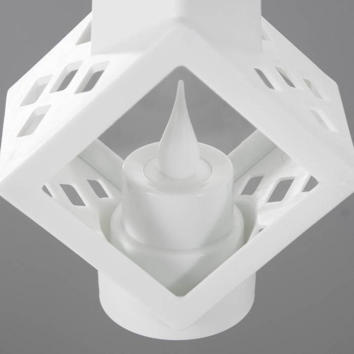 Ночник "Свеча в кубе" 3хLR1130 белый 5х9х14,5 см RISALUX